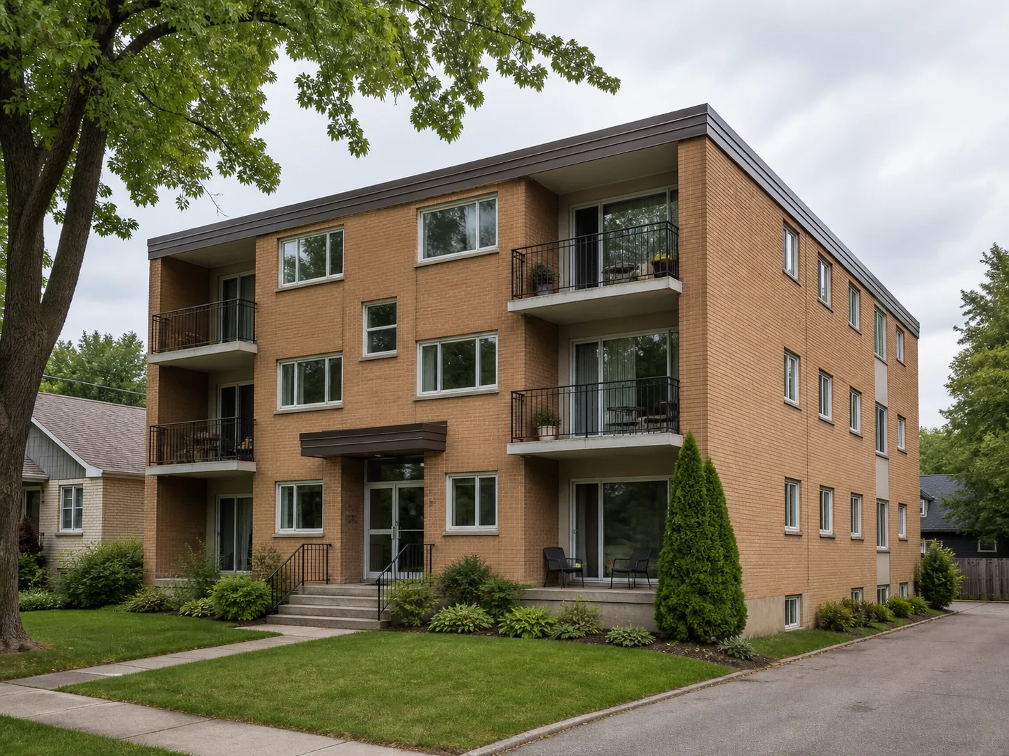 Illustrative low-rise multifamily property